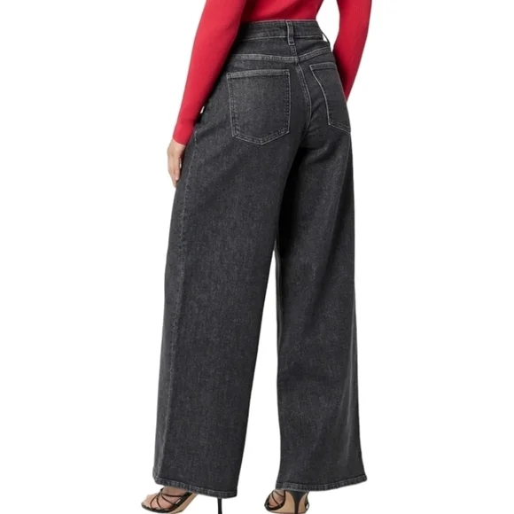 The Drop Frida Jeans Relaxed Carbon Wash Size 24" - Picture 2 of 10